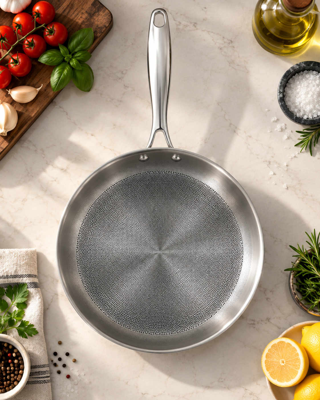 Pure Titanium Frying Pan | Barely Burn - Image 2