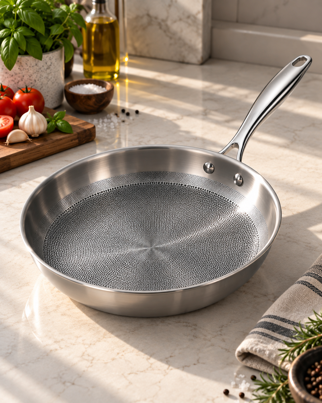 Pure Titanium Frying Pan | Barely Burn