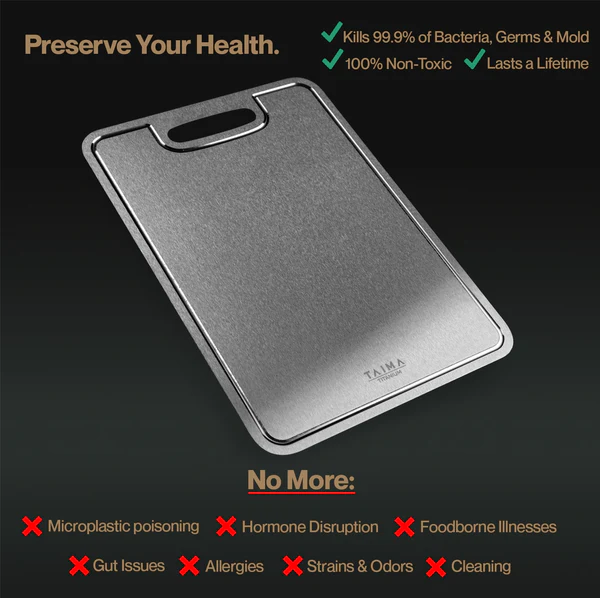 Certified Pure Titanium Cutting Board Set (S+M+L). - Image 2